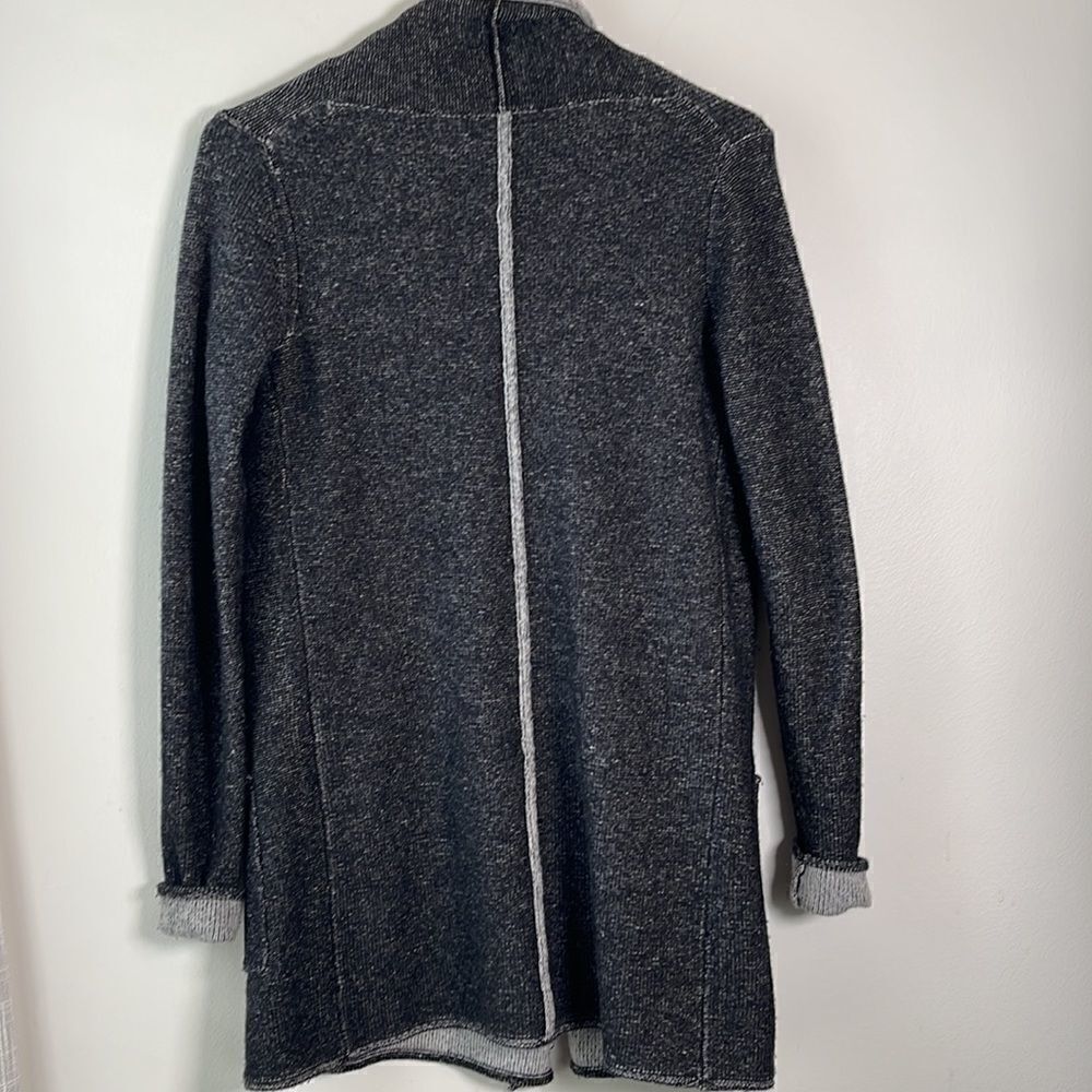 EUC Babaton Aritzia Cashmere Blend Gray Waterfall Cardigan XXS - Picture 3 of 8